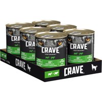 6x400g Adult agneau, bœuf Crave - Pâtée pour chien