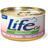 24x85g Thon avec saumon Adulte LifeCat nourriture pour chat humide pour les chats