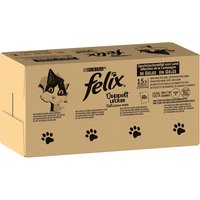 Jumbopack Felix Tendres Effilés 120 x 85 g pour chat - Délicieux duo