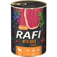 Ekonomipack: Rafi Dog 24 x 400 g - Med anka, blåbär och tranbär