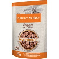 48x70g Nature's Variety Original Paté No Grain, poulet - Pâtée pour chat
