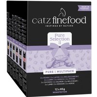 Blandpack: catz finefood Pure Pouches 12 x 80/85 g - Pure Collection II 6 sorter 12 x 80/85 g