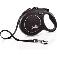 Laisse flexi New Classic L 8 m, noir pour chien
