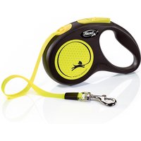 flexi New Neon Webbing Leash - 5m - L: up to 50kg