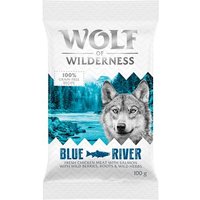 Wolf of Wilderness Adult "Blue River" Lax (Bästsäljare) - 100 g nytt recept