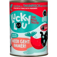 6x400g Lucky Lou Adult Gevogelte & Tonijn nat kattenvoer