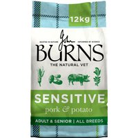 12kg Burns Sensitive+ porc, pomme de terre - Croquettes pour chien