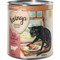 Lot Feringa Recettes sélectionnées 24 x 800 g pour chat - pain de viande, carottes, petits pois