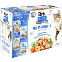 24x85g Brit Care Cat Fillets in Gravy & Jelly Flavour box nat kattenvoer