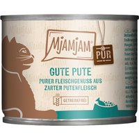 24x200g bonne dinde pure MjAMjAM nourriture pour chat humide