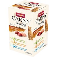 6x100g Animonda Carny Country Adult Multipack Heimat-Vielfalt (3 Sorten) Katzenfutter nass