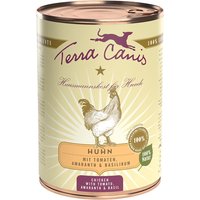 Terra Canis Classic 12 x 400 g Alimento umido per cane - Pollo con Pomodoro, Amaranto e Basilico