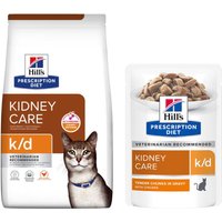 8 kg Hill's Prescription Diet + 12 x 85 g passande våtfoder på köpet! - k/d Kidney Care kyckling