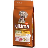 12kg Ultima Medium / Maxi Adult bœuf - Croquettes pour chien