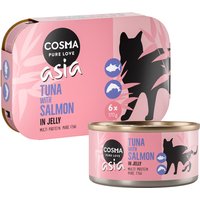 Cosma Asia i gelé 6 x 170 g - Tonfisk & lax