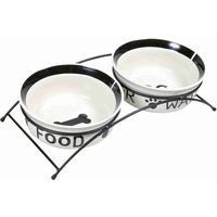 Trixie Eat on Feet Bowl Set with Stand - 2 x 1.6 litre
