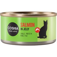 6x170g Cosma Original en gelée saumon - Pâtée pour chat