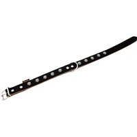 Heim Edelweiß, svart/natur halsband - 44 - 54 cm halsomfång, B 25 mm