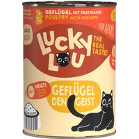 6x 400g Lucky Lou Lifestage adulte nourriture pour chat humide