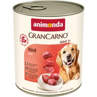 Ekonomipack: animonda GranCarno Original Adult 24 x 800 g - Rent nötkött