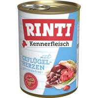 6x400g RINTI cœurs de volaille - Pâtée pour chien