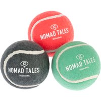 Lot de balles de tennis Nomad Tales Bloom pour chien - lot de 3 balles, 6,25 cm de diamètre