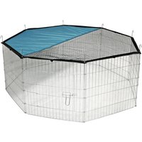 Kerbl Pet 8-kantig hage med solskyddsnät - 8 element á B 57 x H 56 cm