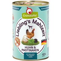 6x400g Granatapet Liebling's Mahlzeit poulet & panais nourriture pour chien humide