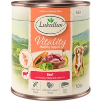 Lukullus Vitality Articulations bœuf (sans céréales) pour chien - 6 x 800 g