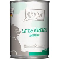 6x400g poulet juteux au brocoli MjAMjAM nourriture humide pour chat