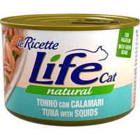 4x150g Thon, calamars, haricots verts Life Pet Care "Le Ricette" nourriture humide pour chats
