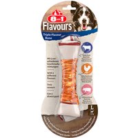 8in1 Triple Flavour Os à mâcher L pour chien - 85 g