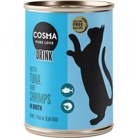 Cosma Drink 6 x 100 g pour chat - thon, crevettes