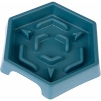 TIAKI Langzaam Voerbakje Blauw Zeshoek 450ml Hond — afbeelding 1