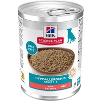 12x363g Hill's Science Plan Adult Hypoallergenic Saumon pâté pour chien