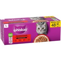 Whiskas Adult 1+ 48 x 85 g pour chat - Sélection classique en sauce