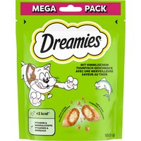 Dreamies Cat Treats Big Pack 180 g - Ekonomipack: Tonfisk (4 x 180 g)