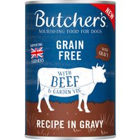 Butcher's Original sans céréales 24 x 400 g pour chien - bœuf en sauce