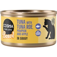 Cosma Bowl 6 x 80 g pour chat - thon, œufs de thon