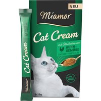 Miamor Cat Cream Frango + legumes snack para gatos - 20 x 15 g