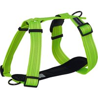 Harnais Rukka® Form Neon, jaune pour chien - taille L : tour de poitrail 80 - 130 cm, l 40 mm