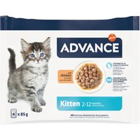 Advance Kitten Chicken - Ekonomipack: 52 x 85 g