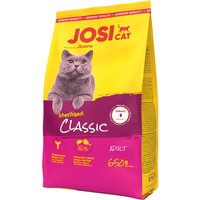 JosiCat Sterilised Classic med lax - Ekonomipack: 2 x 650 g