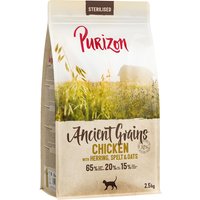 Purizon Ancient Grains Adult Sterilised Chicken & Fish - med urkorn - 2,5 kg