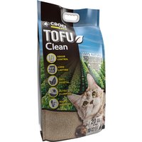 Litière Croci Tofu Clean pour chat - 2 x 20 L (environ 18 kg)