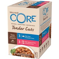 6x85g Wellness Core Tender Cuts sélection thon nourriture pour chat humide