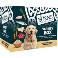 6x395g assortiment (4 saveurs) Burns Variety Box nourriture humide pour chien