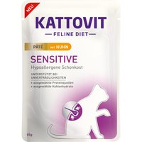 Kattovit Sensitive Paté 10 x 85 g pour chat - poulet