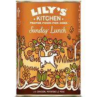 Lily's Kitchen Dinner 6 x 400 g umido cane - Pollo con Patate & Piselli
