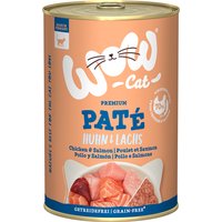 WOW Cat Adult 6 x 400 g - Kyckling och lax